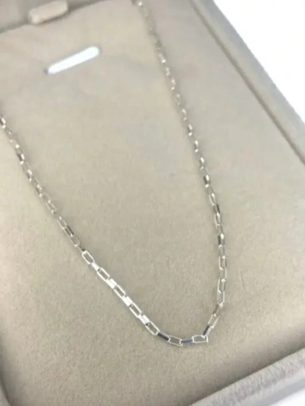 NEW! 18" Long Solid Sterling Silver, Venezia Chain / BOX CHAIN .925 VENETIAN